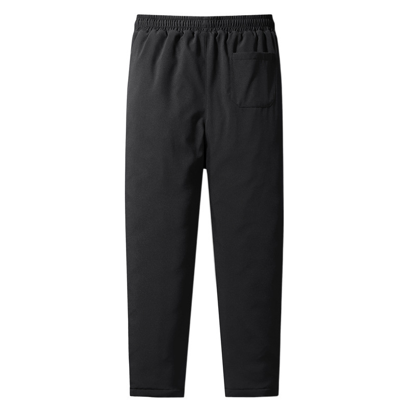 2021 otoño y invierno pantalones de algodón de hombre gruesos pantalones cálidos de invierno recto cintura elástica ropa exterior casual para resistir las olas de frío