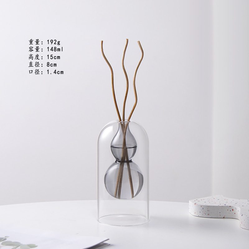 Gran calabaza gris para enviar tres sauces curvos