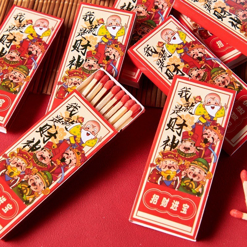 Длинные старомодные спички для дров, ностальгические спички, бытовые одноразовые спички для кемпинга на открытом воздухе, разрешены в Китае.