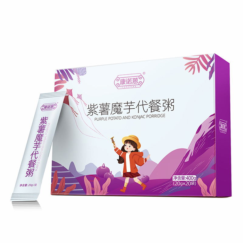 紫薯魔芋代餐粥营养饱腹代餐粉oem代加工贴牌膳食纤维五谷粉工厂