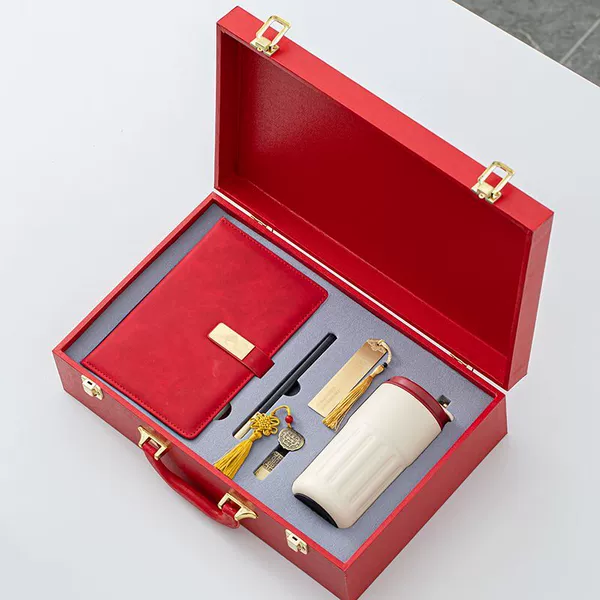 Coffee USB flash drive, red set, with LED display