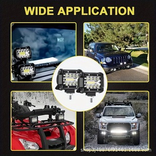 4inch Led Work Lights, Suitable for Pickup Truck Atv Utv Suv Boat Lights Three Rows of Led Work Lights