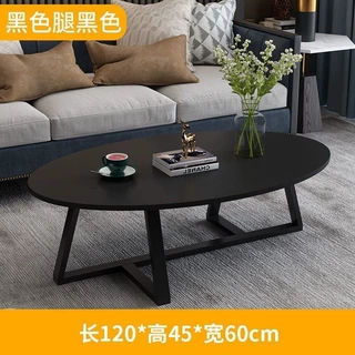 意式茶几现代简约小户型家用客厅椭圆形茶几简易茶几小户型面板