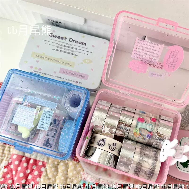 Cute storage box, hair band, sticker, table accessories, storage system