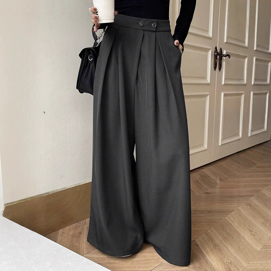 Трансграничные европейские и американские амазонские брюки весной с высокой талией