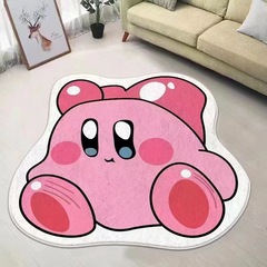 卡通浴室吸水地墊家用異形仿羊絨臥室地毯不規則衛生間毛絨腳墊