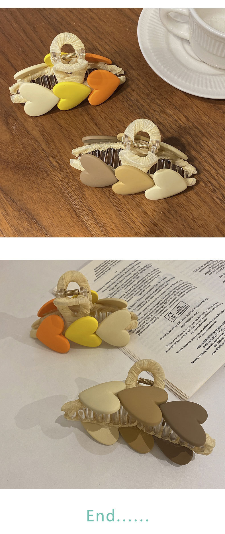 Celebrità online stile coreano sfumato amore schiena testa temperamento femmina forcina estate semplice dolce tutto-fiammifero squalo clip presa_voghion.com