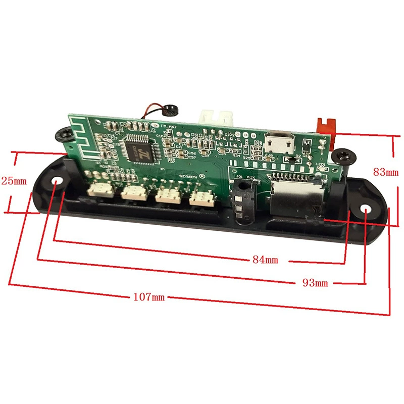 12V панель 3.5AuxTFMP3 декодирующая плата Bluetooth звонковый модуль не-уничтожающий FLACMP3 Bluetooth APP декодер