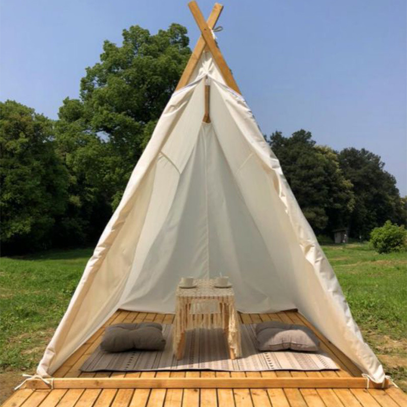 网红帐篷火锅户外三角帆布餐饮帐篷小屋星空帐篷防雨露营室外摆摊