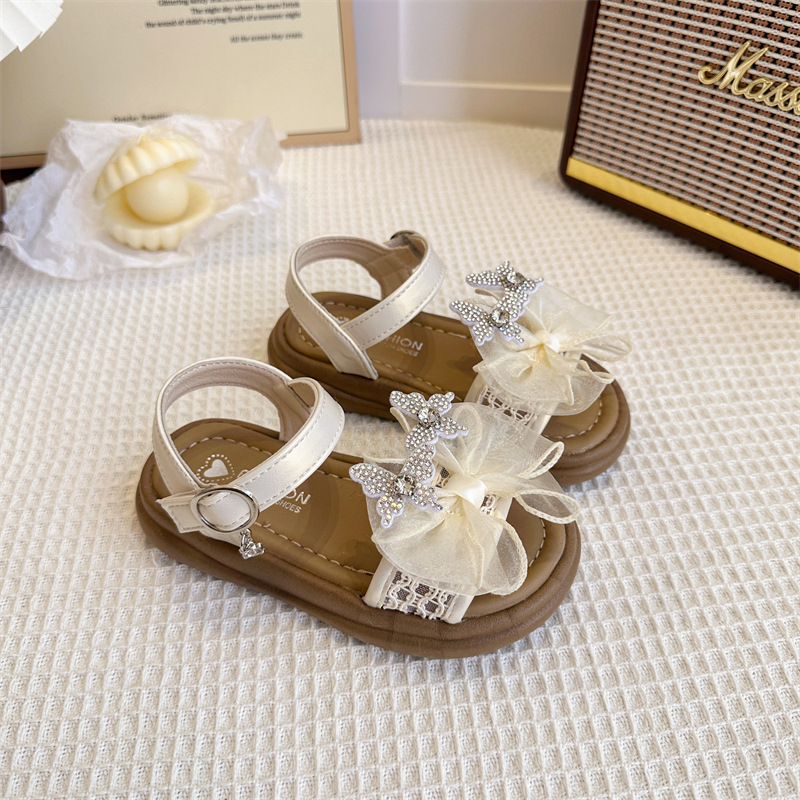Zapatos de princesa de arco para niños verano 2026 nuevo estilo de moda para niñas zapatos de playa versátiles zapatos de mariposa para niños zapatos Lefour image 7