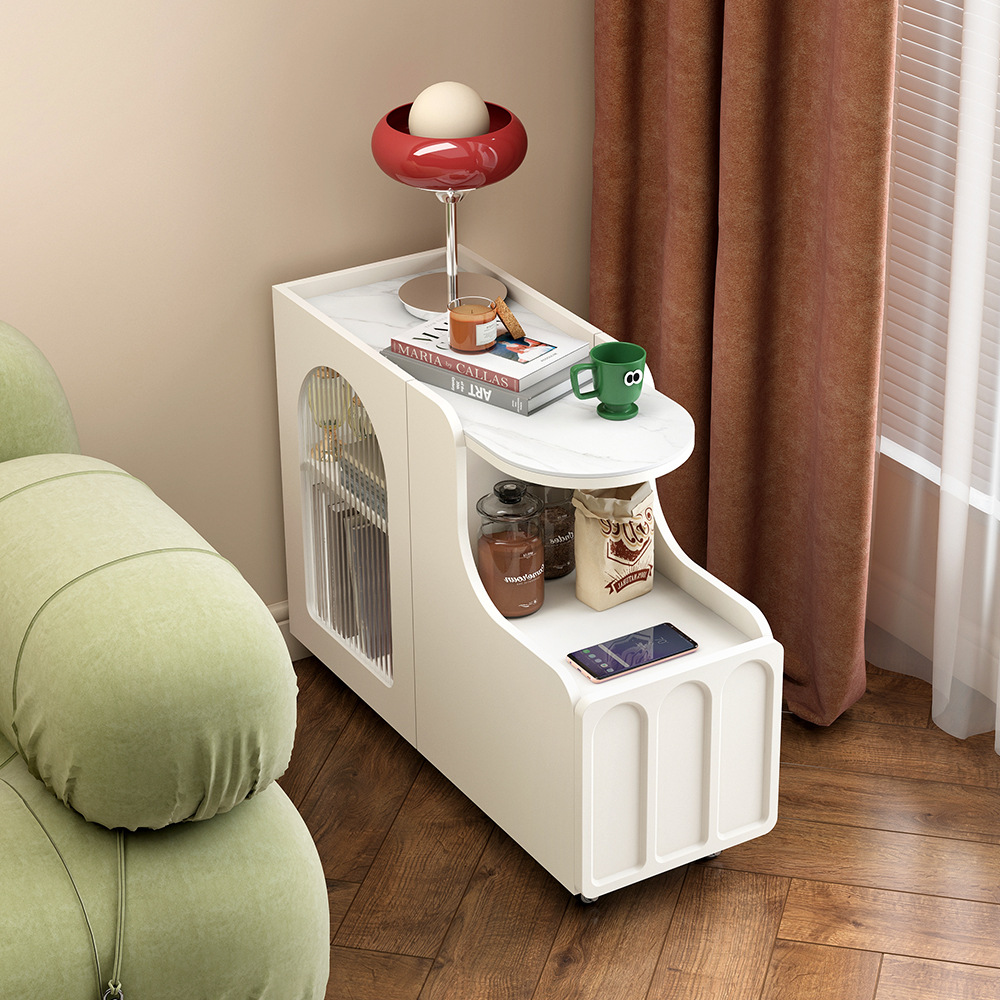 0.3m Кремово-белый край стола (длина 0,3*ширина 0,8*высота 0.61m