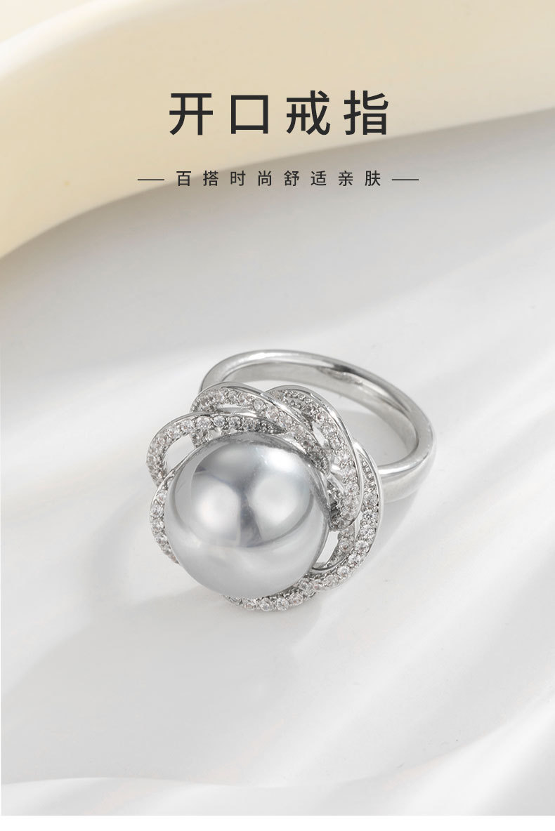 时尚巴洛克风鸟巢开口戒指小众设计冷淡风食指戒新品i