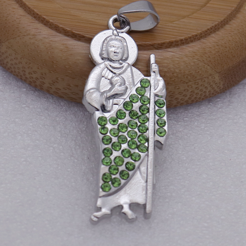 1 Piece Alloy Zircon Human Pendant display picture 12