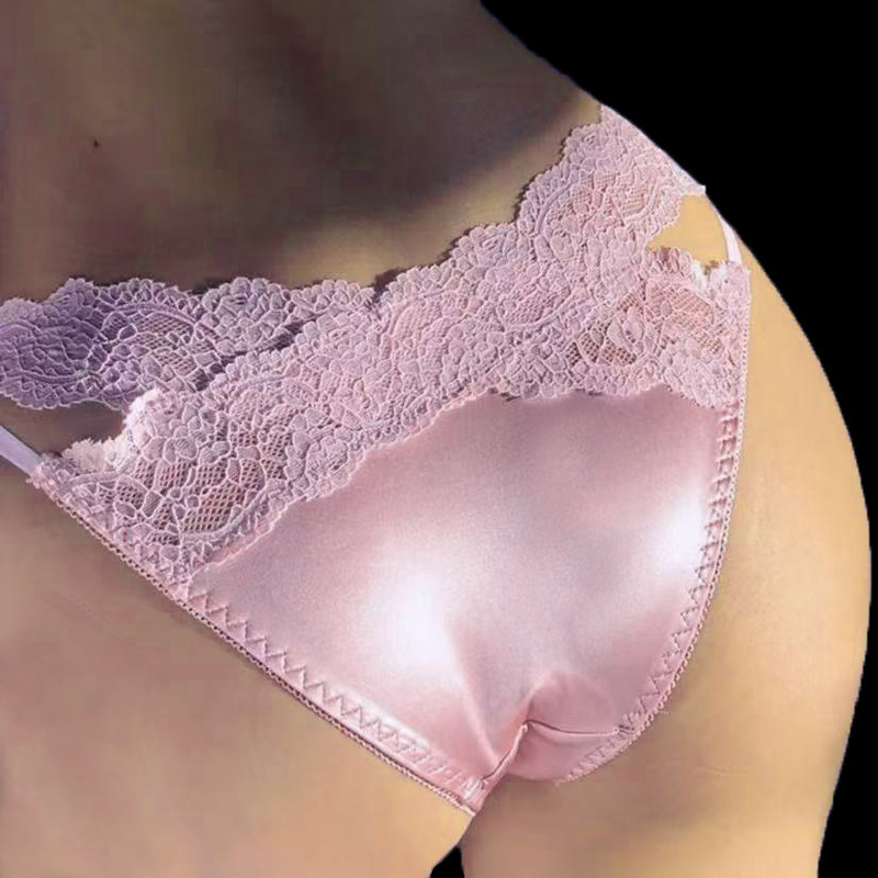 New Zhongshan Underwear Women's Accessible Luxury Low-Waist Sexy Lace Thong T-Pants Girls' Briefs Retro