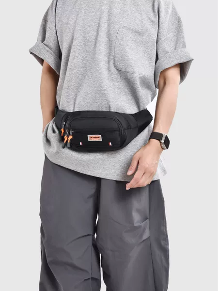 Cross-Border New Sports Waist Bag, Multi-Functional Outdoor Leisure Shoulder Bag, Business Commuting Versatile Portable Chest Bag