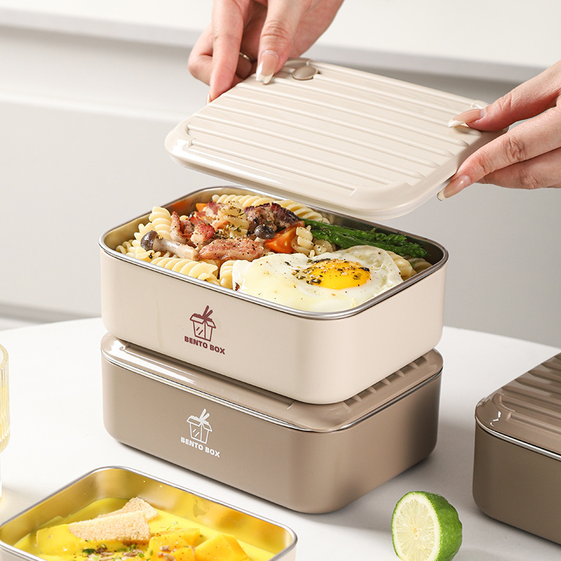 304 ステンレス鋼電子レンジ弁当箱和風高価値学生弁当箱学生卸売|undefined