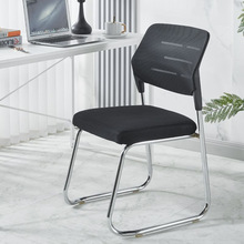 培训办公椅免安装会议椅简约无扶手会客透气网布椅子现货厂家直供