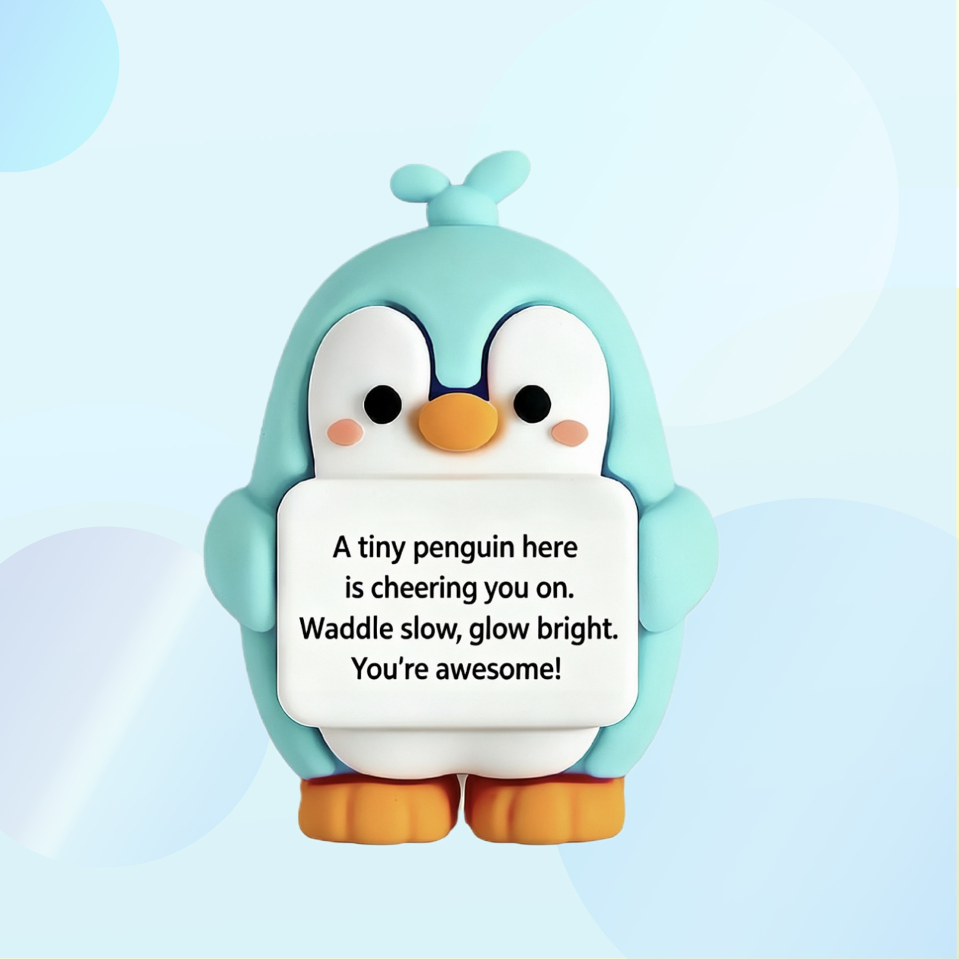 Nuevos adornos de pingüino lindos transfronterizos inspiradores adornos de escritorio de pingüino inspiradores adornos de muñecas de animales diy Inglés