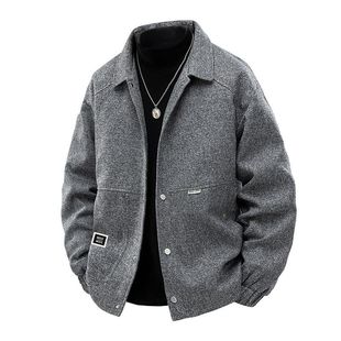 Vintage Casual Jacket Simple High-End Men's Coat Fashion Versatile Trendy Loose Men's Comfortable Lapel