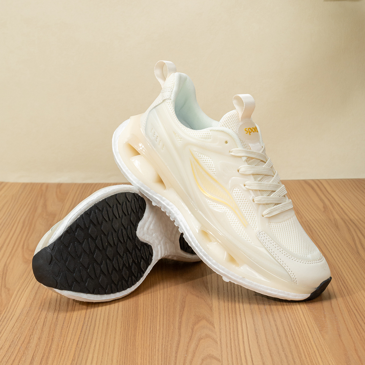 Nuevos zapatos casuales deportivos de primavera y verano, malla, transpirable, suela suave, zapatos para correr de todo fósforo, absorción de impactos, suela de palomitas de maíz súper suave e impermeable