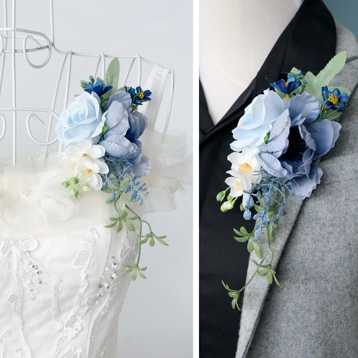 Cross-border bride bridesmaid wedding shoulder flower bridegroom corsage artificial flower banquet ball sisters girlfriends dress decorative flower