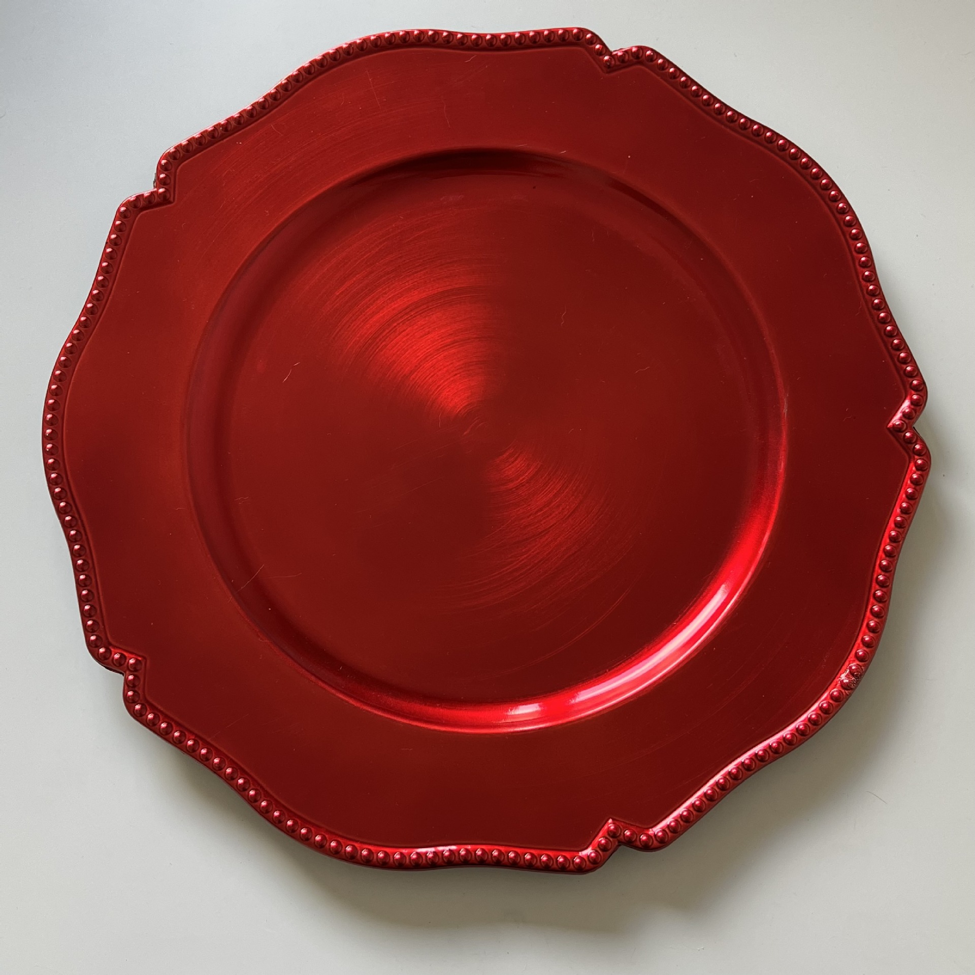 Suministro de placa de carne occidental placa de plástico de lámina sin costura regalos al por mayor para los clientes plato de fruta hotel comida de boda