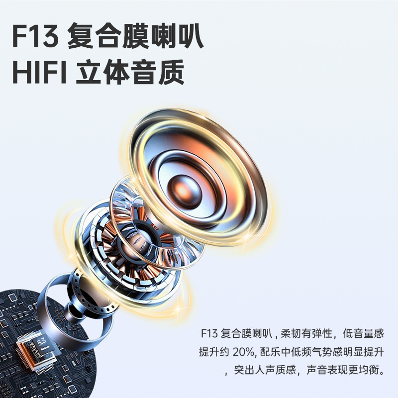 跨境专供U5运动耳挂式无线蓝牙耳机TWS挂耳式防水蓝牙耳机5.3降噪|undefined