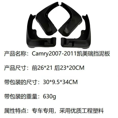 2007-2011 Cross-Border Export – Mudguard