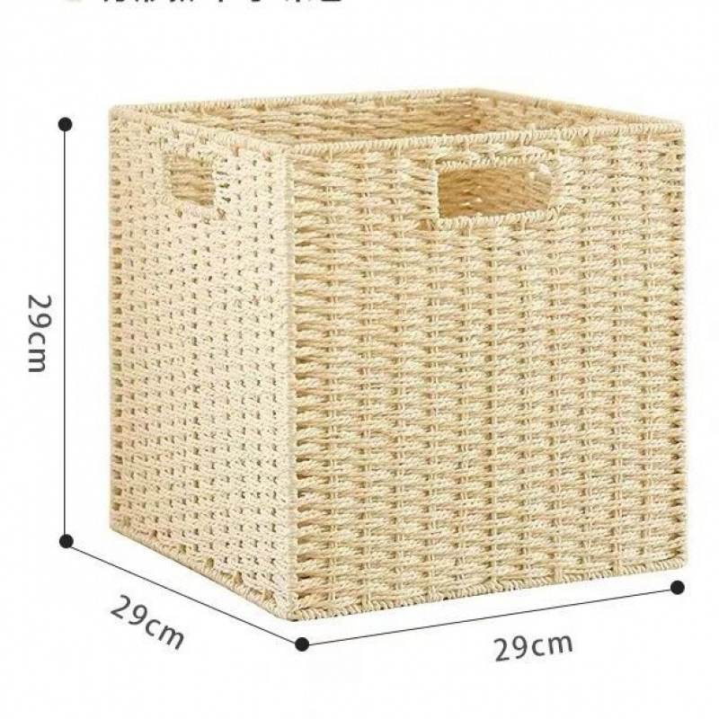 Caja de almacenamiento tipo cajón para cestas de trenzado, bocadillos, juguetes, artículos de trenzado, armario