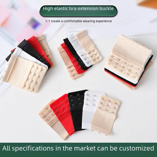 Elasticized stretch-breasted underwear extension buckle stainless steel bra back buckle full-size bra universal extension buckle