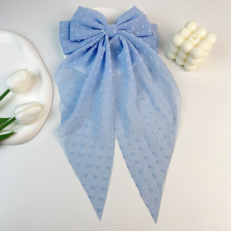 Women's Simple Style Bow Knot Chiffon Handmade Hair Clip display picture 22