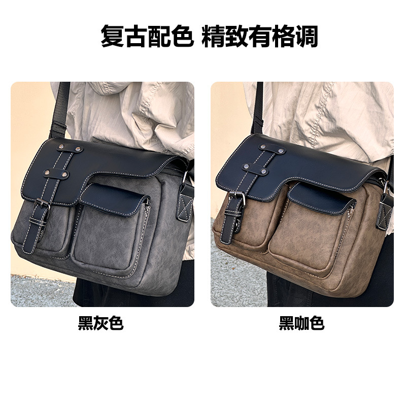 레트로 카메라 가방 크로스 바디 남성용 마이크로 SLR 단일 어깨 카메라 가방 CCD 캐논 M50 후지 XS10