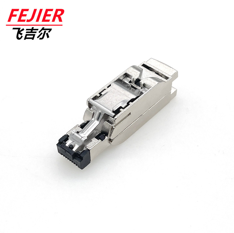 4-Core Metal Puncture Rj45 Connector Ethernet Bus Profinet Network Cable Rj45 Shielded Connector