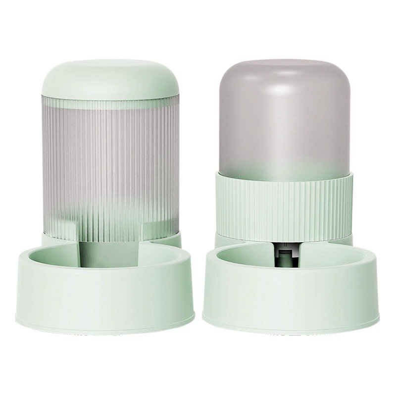 Transfronteriza de gran capacidad para mascotas alimentador automático de alimentos para gatos dispositivo para beber perro gato tazón combinación de tazón para mascotas suministros para mascotas