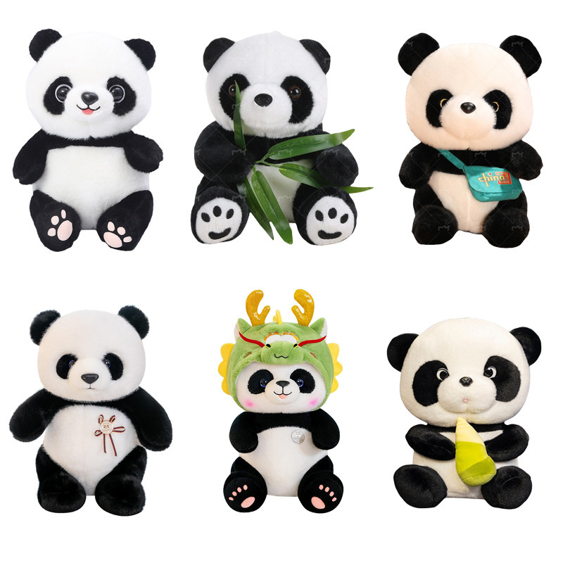 Plush Toy Panda Doll Dragon Large Sleeping Pillow Children's Birthday Gift Flower Doll Factory Batch