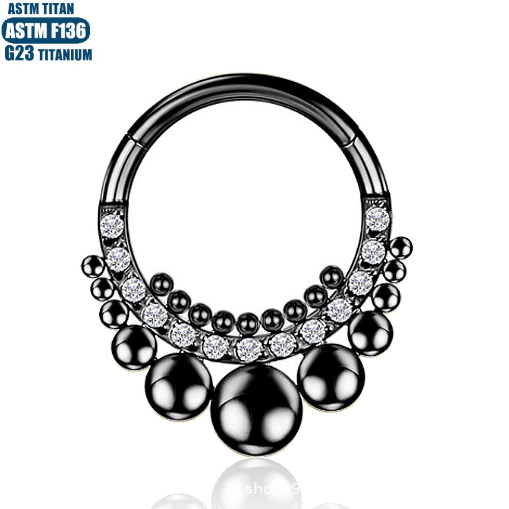 Pointed titanium steel lip stud product view