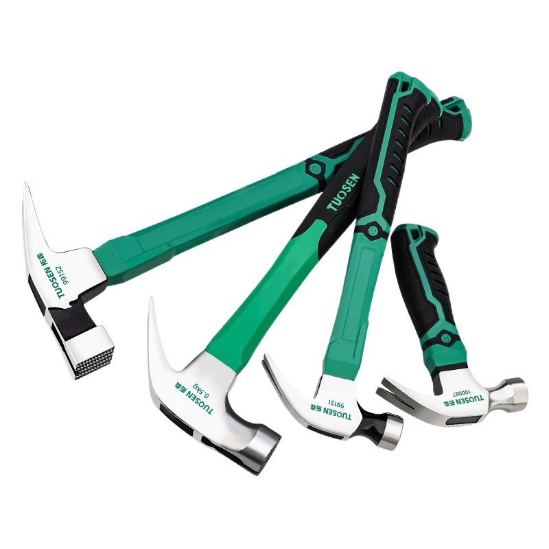 Tuosen аппаратные инструменты Линьи многофункциональный молоток с магнитным гвоздь молоток с пластиковым покрытием волокна ручка коготь молоток