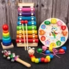 7 pieces of piano + beads + tower + bell + bell + insect + four sets of columns