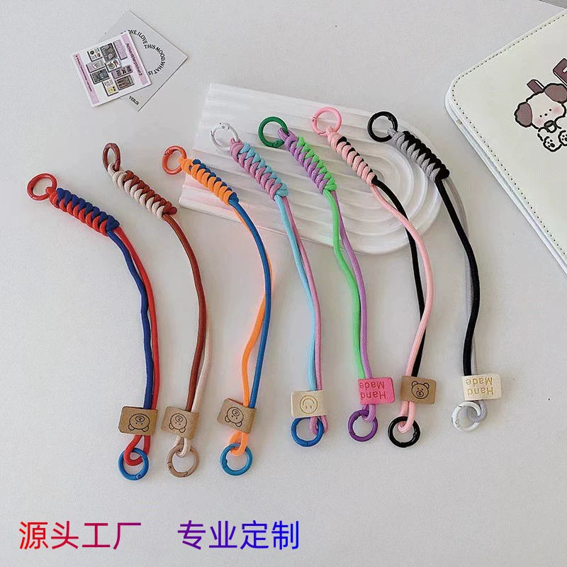 Ручной ремешок для мобильного телефона, короткий брелок на запястье, веревка для мужчин и женщин, тот же стиль, анти-потерянная цепочка для мобильного телефона, портативная камера