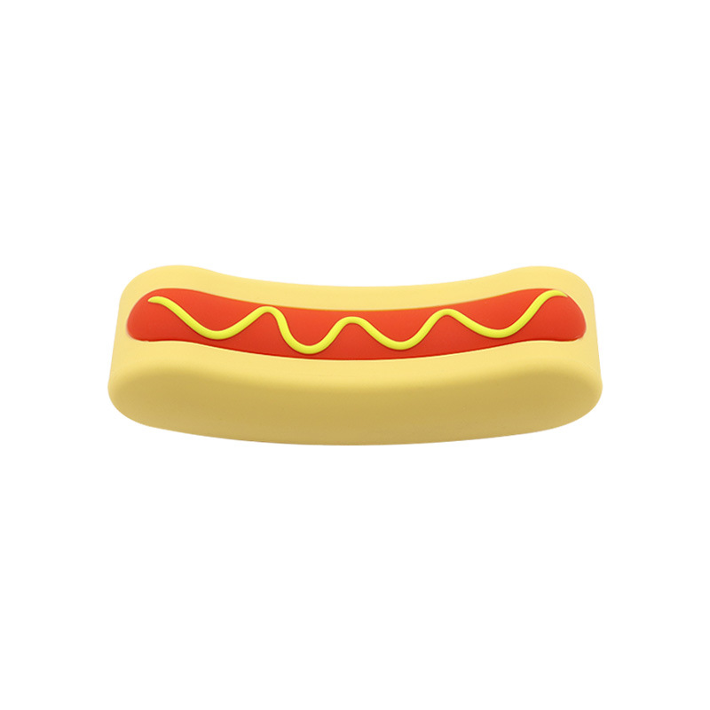 Nueva imitación de perro caliente bolsas de lápiz de silicona portátiles multifuncionales bolsas de almacenamiento impermeables bolsas de maquillaje bolsas de lápiz de estudiantes caja de papelería