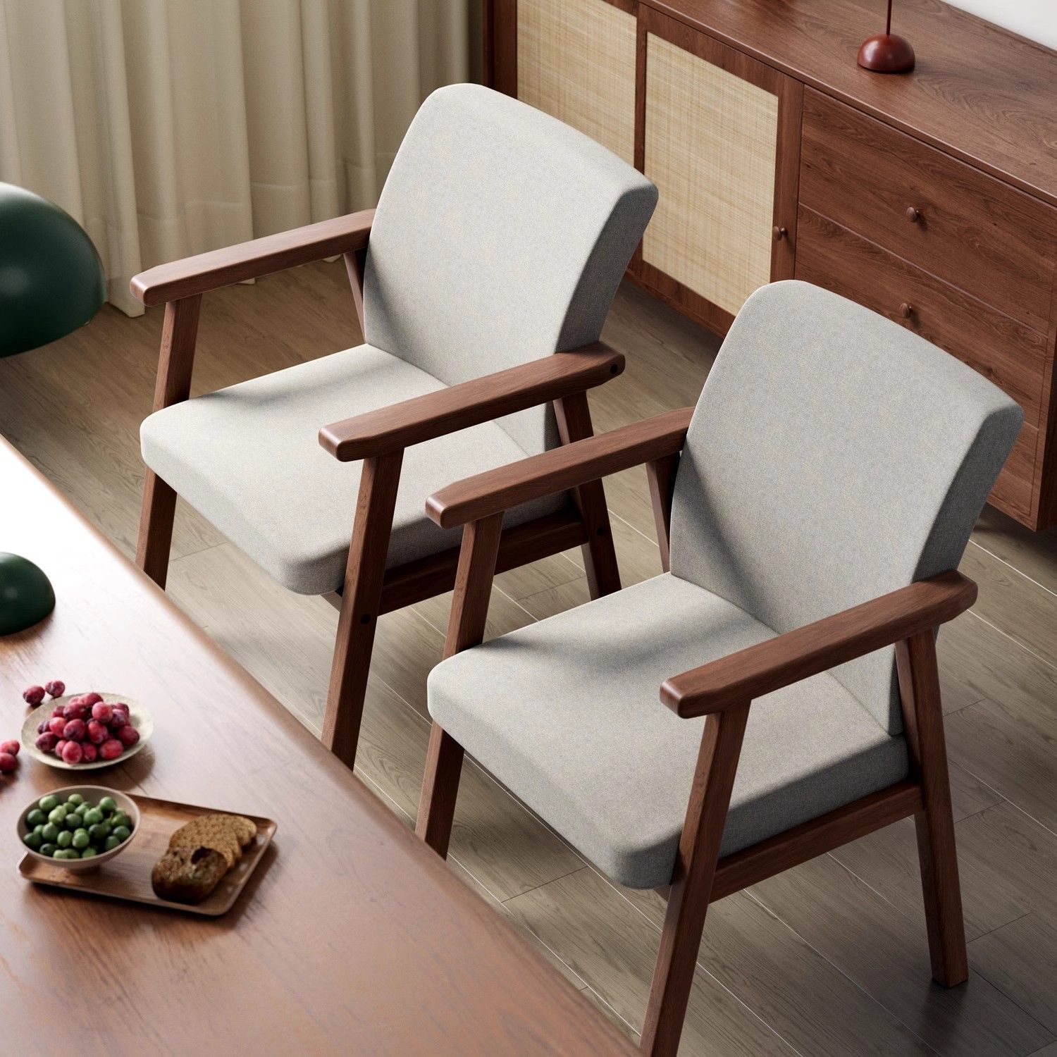 Solid Wood Living Room Dining Chair Modern Leisure Back Chair Sedentary Comfortable Chess and Card Mahjong Chair Home Office Chair Computer Chair