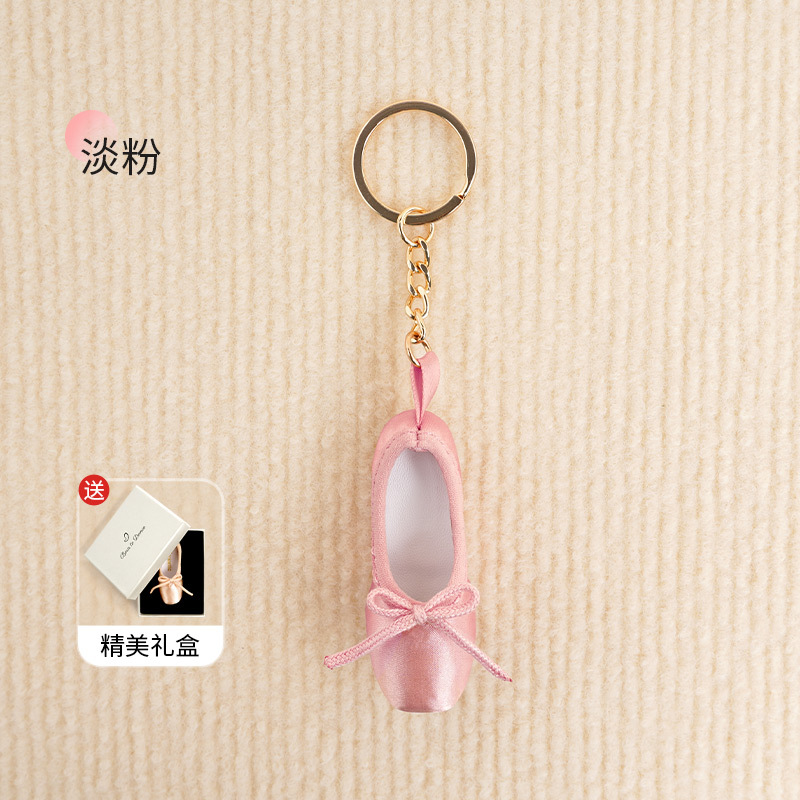 Zapatos de ballet colgante arte llavero zapatos de punta hechos a mano llavero lindo regalo creativo