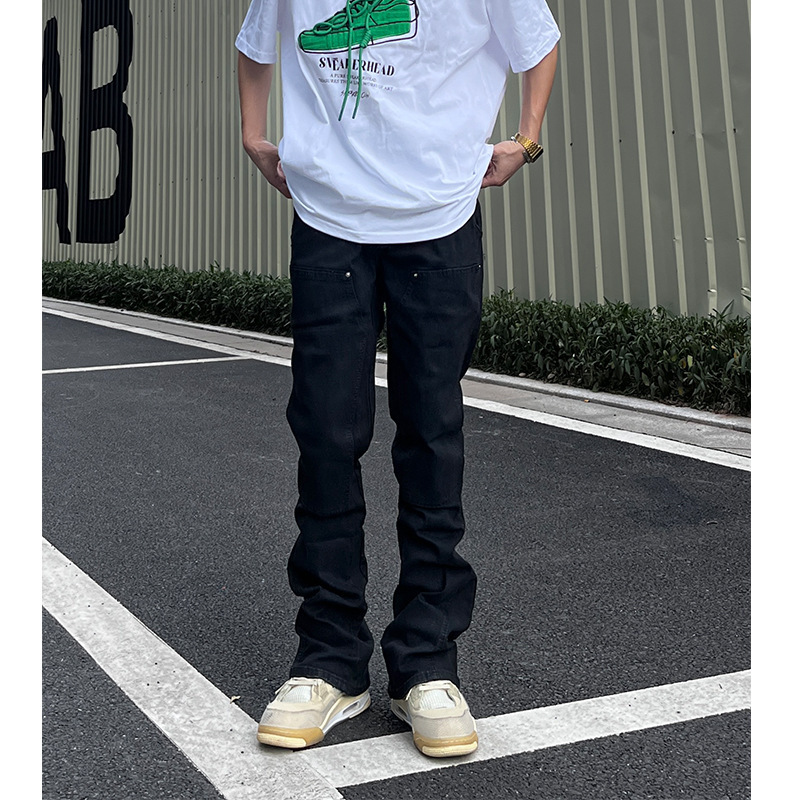 American Style BF Style High Street Jeans Men's Straight-Leg Slim-Fit Slim Long Pants Trendy Brand All-Match Yipper Handsome Vintage Casual Pants