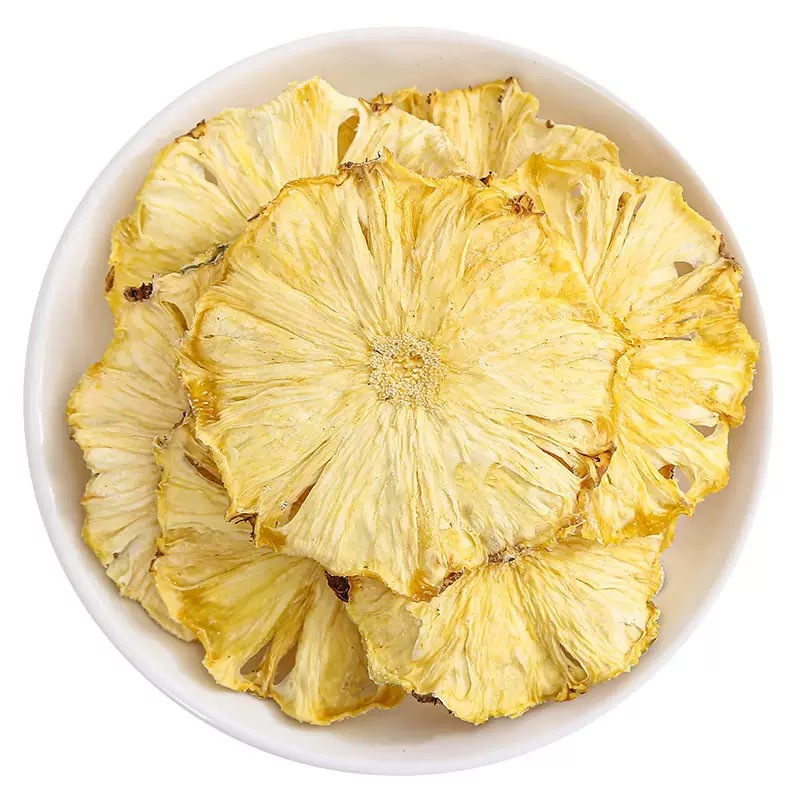 Dried Pineapple Slices 500g Sugar-Free Fruit Tea Bole Luo Gan Low-Temperature Dried Pineapple Chips for Brewing and Snacking quality and texture