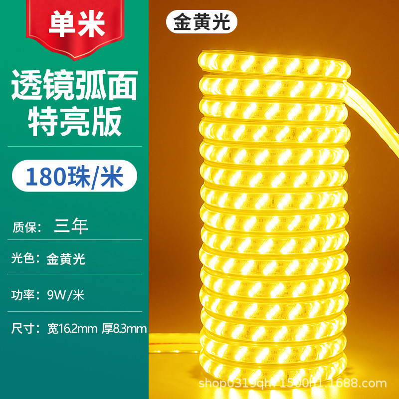 家用户外防水led灯带条超高亮白光灯带室外外墙工地隧道照明220V|undefined