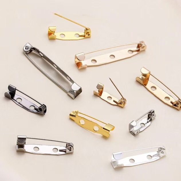 Iron Simple Pin Pin Porous Pin Brooch DIY Accessories Multi-specification Safety Buckle Adhesive Brooch Iron Simple Pin Pin Porous Pin Brooch DIY Accessories Multi-specification Safety Buckle Adhesive Brooch