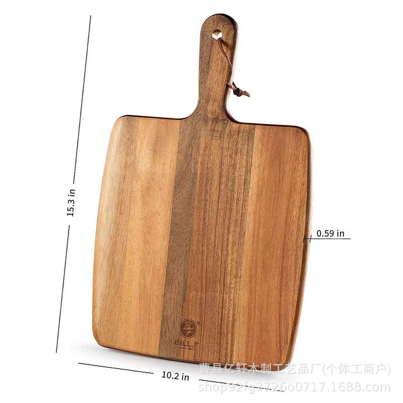 披萨盘木质托盘日式家用实木牛排烘培烧烤盘面包托盘木板托木盘子|undefined