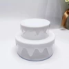 White geometric storage box