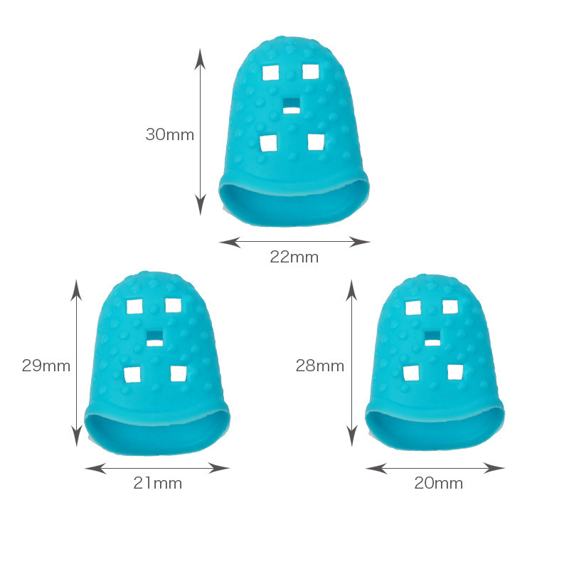 Funda para dedos hecha a mano para punto de cruz Funda especial para coser dedal para dedos de silicona Funda para dedos de silicona