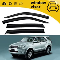Подходит для Toyota Fortuner 2005-2015 годов выпуска, накладки на дверные стекла, защита от дождя, модификация, декоративные элементы.